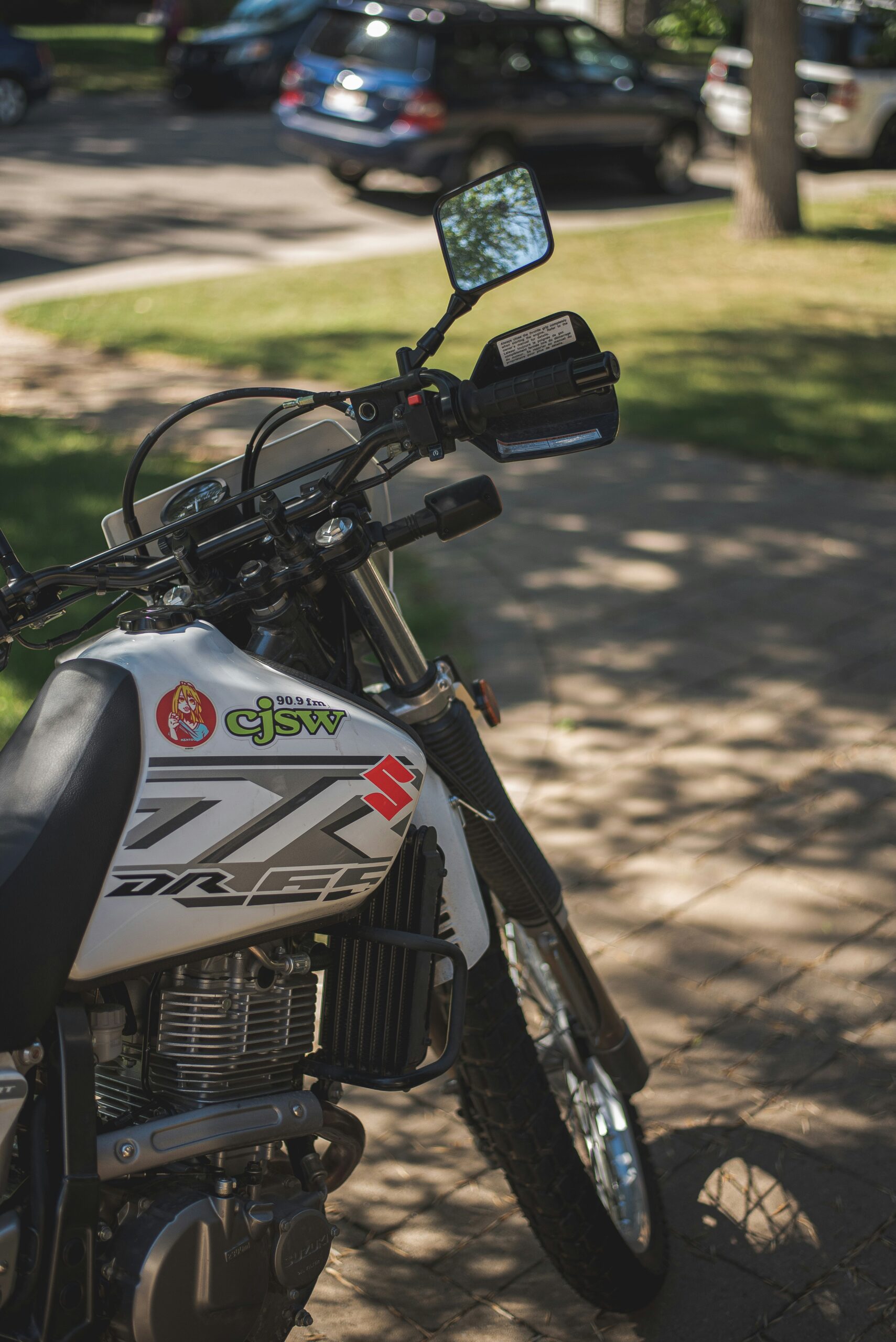 black motorcycle on brown dirt